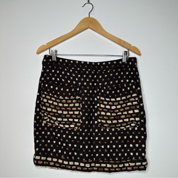 Billy Reid Anthropologie Swiss Dot Front Pocket Mini Skirt Size 8 - Picture 1 of 8